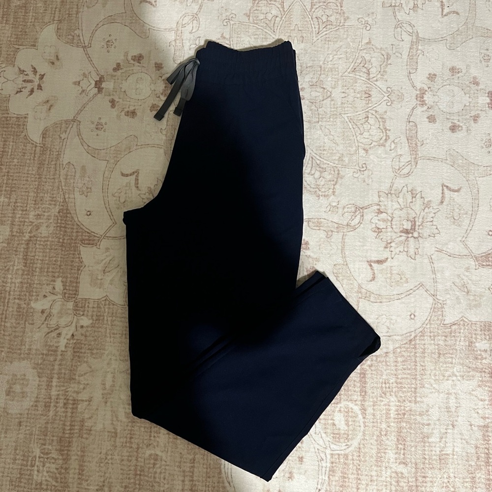 Figs Straight Leg Pants in Navy Blue